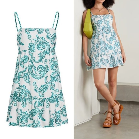 NEW!ALICE + OLIVIA Khira Paisley Minidress Size 12